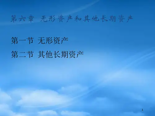 无形资产和其他长期资产培训课件(ppt 57页)