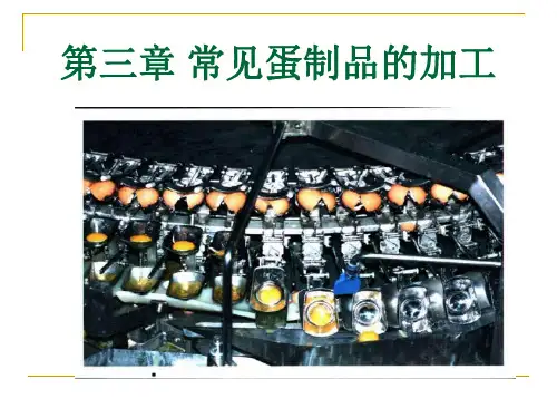 畜产品加工 第三章 常见蛋制品的加工