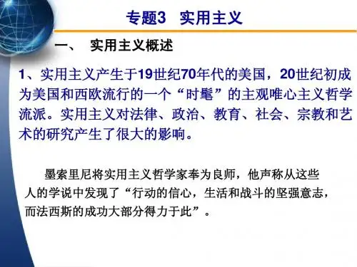 专题3-实用主义