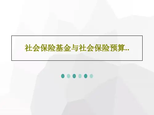 社会保险基金与社会保险预算..56页PPT