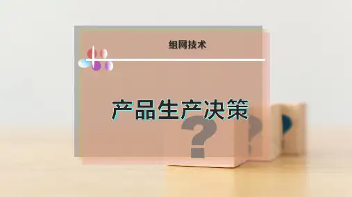 产品生产决策