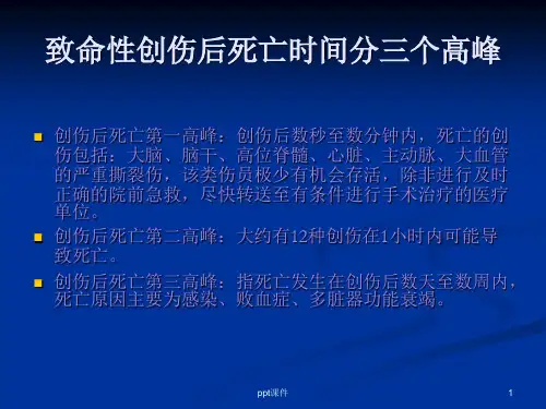 急性创伤ppt课件