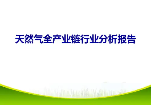 天然气全产业链行业分析报告