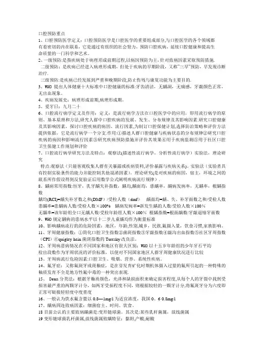 口腔预防医学