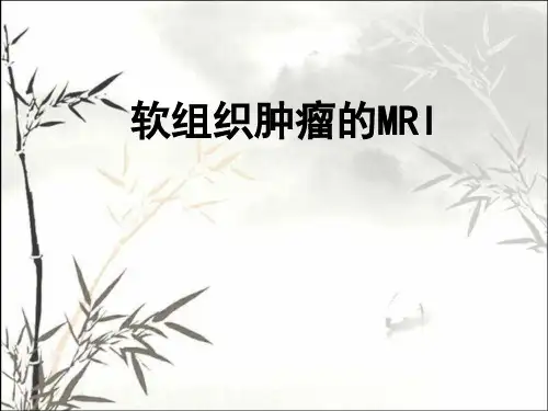 软组织肿瘤的MR PPT