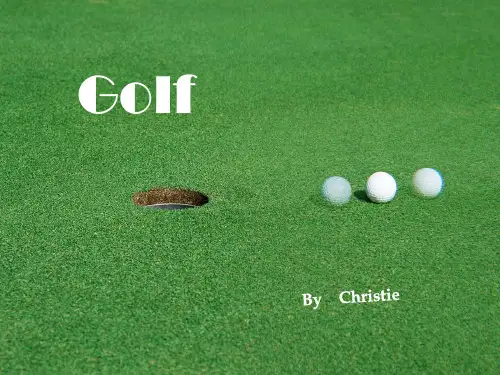 golf 高尔夫介绍.ppt