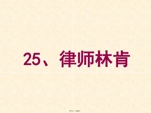 25.律师林肯