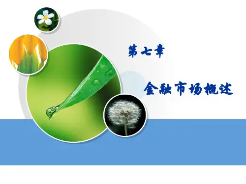 第七讲 金融市场(一)金融市场概述
