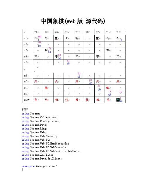 中国象棋(代码)