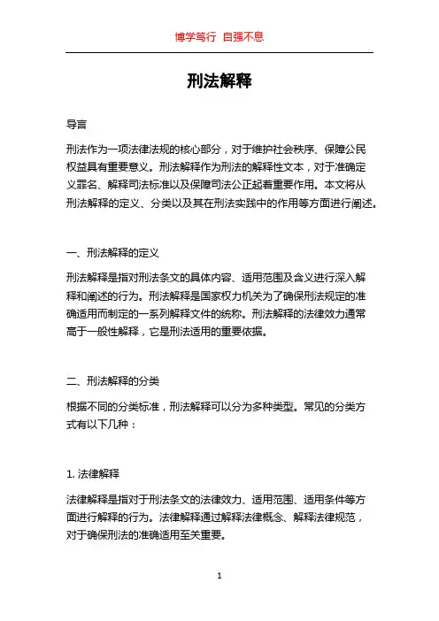 刑法解释_精品文档