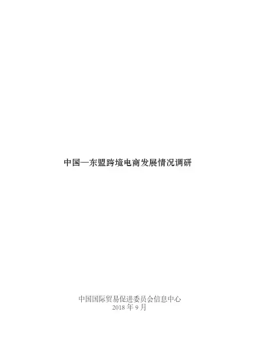 中国-东盟跨境电商发展情况调研