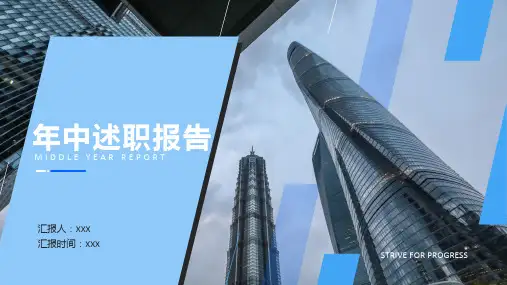 述职报告PPT