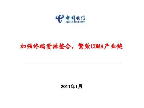 中国电信2011年终端发展战略