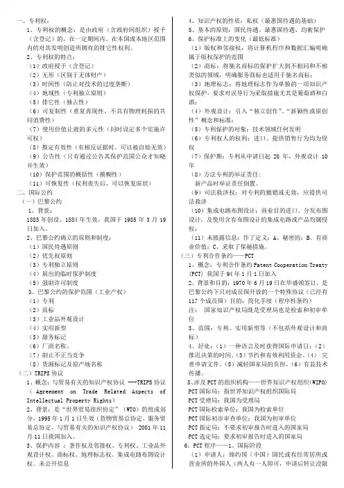 专利法复习重点