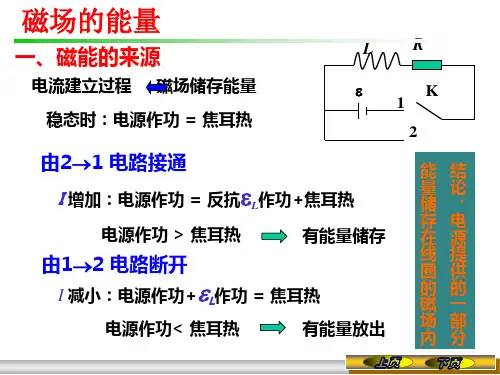 大学物理课件：磁场的能量