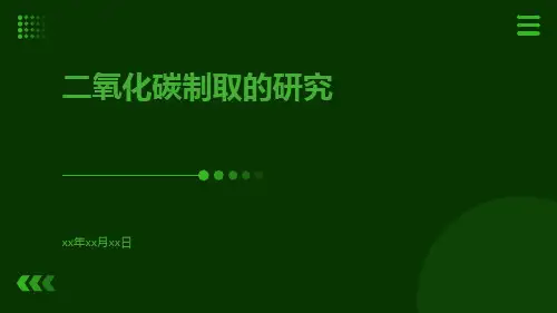 二氧化碳制取的研究ppt