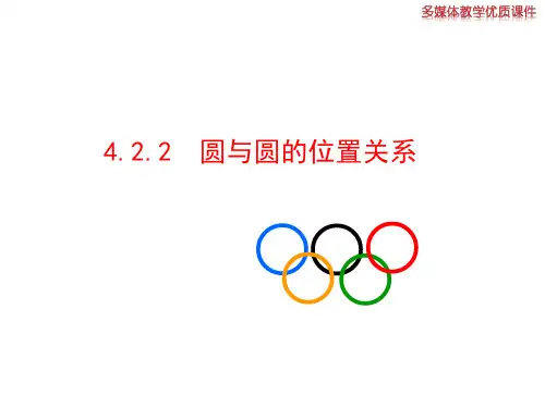 高中数学(人教A版必修二)教学优质课件 4.2.2  圆与圆的位置关系