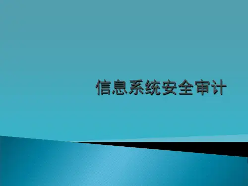 信息系统安全审计