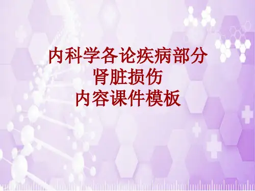 内科学_各论_疾病：肾脏损伤_课件模板