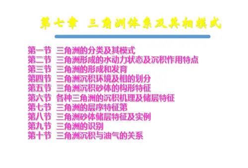 三角洲体系及其相模式