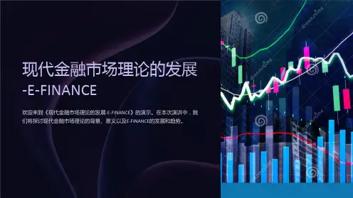 现代金融市场理论的发展-E-FINANCE
