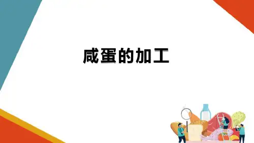 蛋与蛋制品加工技术—咸蛋的加工