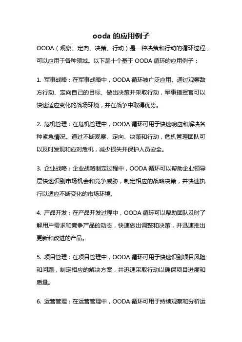 ooda的应用例子