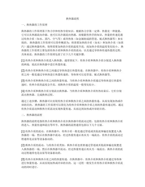 换热器流程