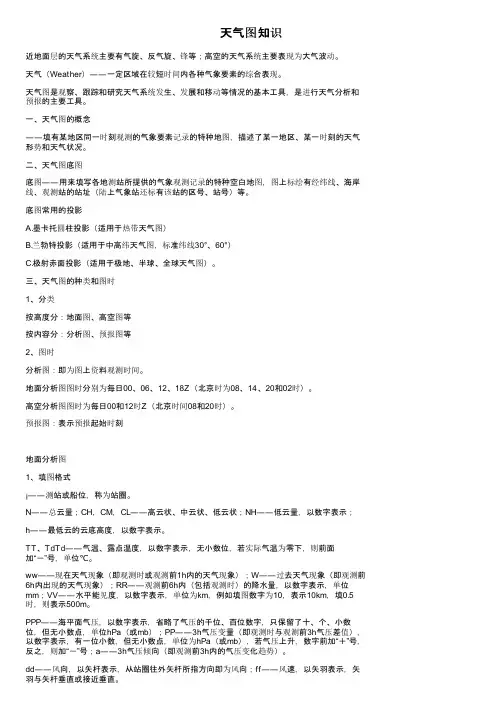 天气图知识——精选推荐