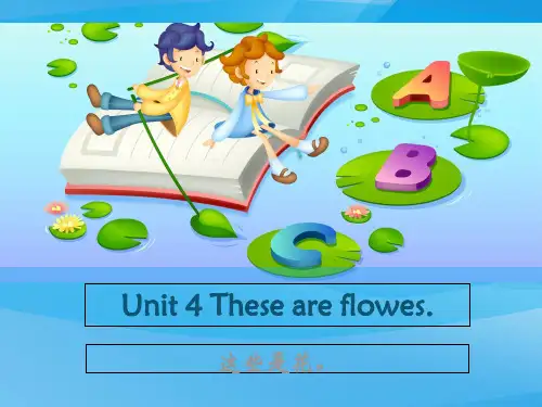四上英语Unit 4 These are flower(湘少版)英语课件PPT