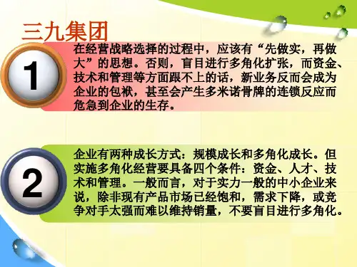 三九集团PPT