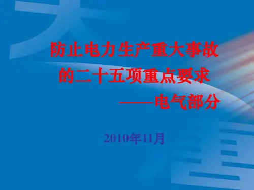 25项反措-电气