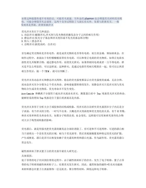荧光淬灭