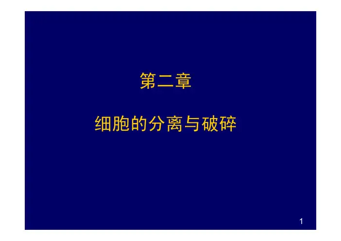 生物分离工程：02-细胞分离(2008)