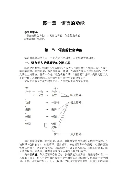 第一章 语言的功能