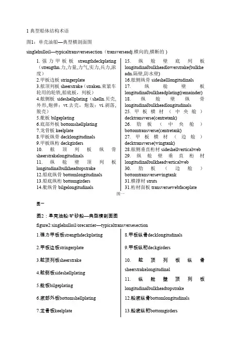 典型船体结构术语