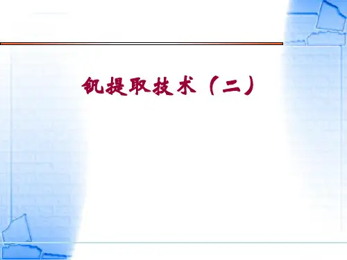 钒提取技术2