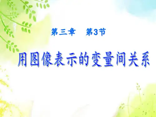 北师大版七年级数学下册3.3用图像表示变量间的关系课件(共25张PPT)