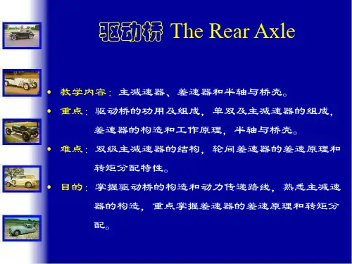 汽车驱动桥PPT课件