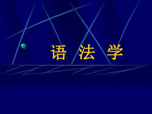 现代汉语语法学