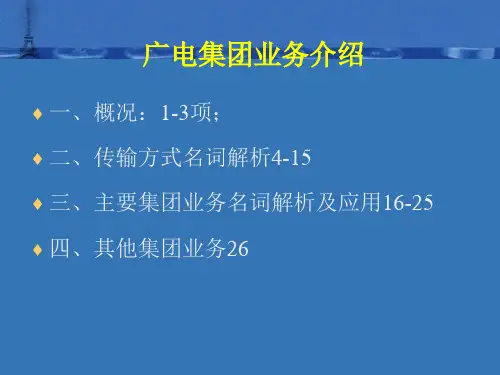 广电集团业务培训ppt