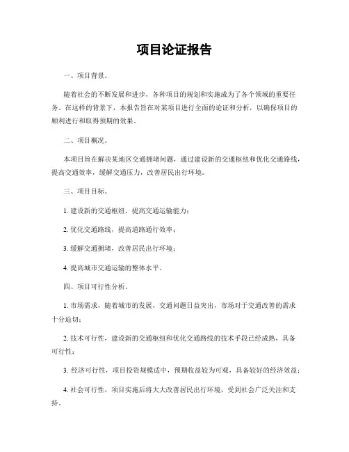 项目论证报告