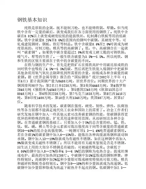 钢铁基本知识