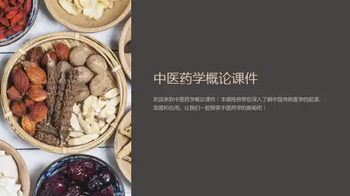 中医药学概论课件