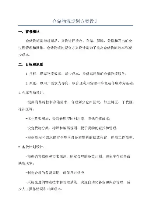 仓储物流规划方案设计
