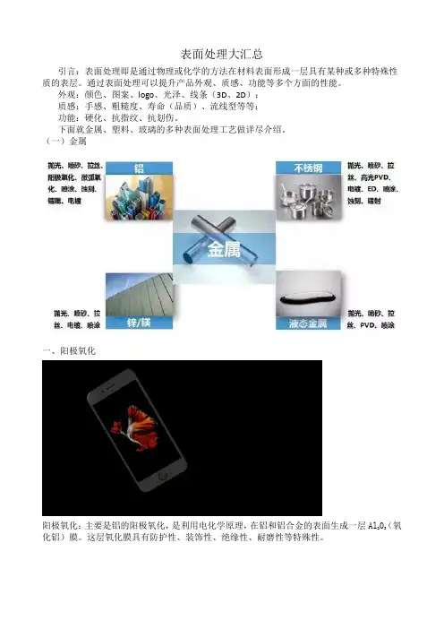 表面处理大汇总