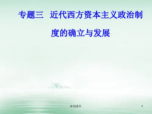 高考历史一轮复习 专题三 近代西方资本主义政治制度的确立与发展 考点3 法国共和制、德意志帝国君主立宪制