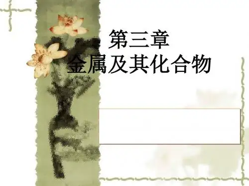 金属及其化合物 PPT课件1 人教课标版