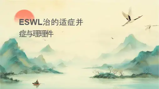 ESWL治疗的适应症并发症与处理护理课件