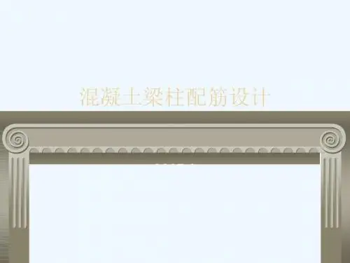 混凝土梁柱配筋设计.ppt